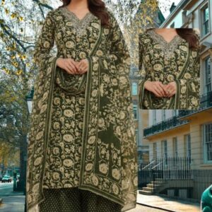 Green Kurti Set